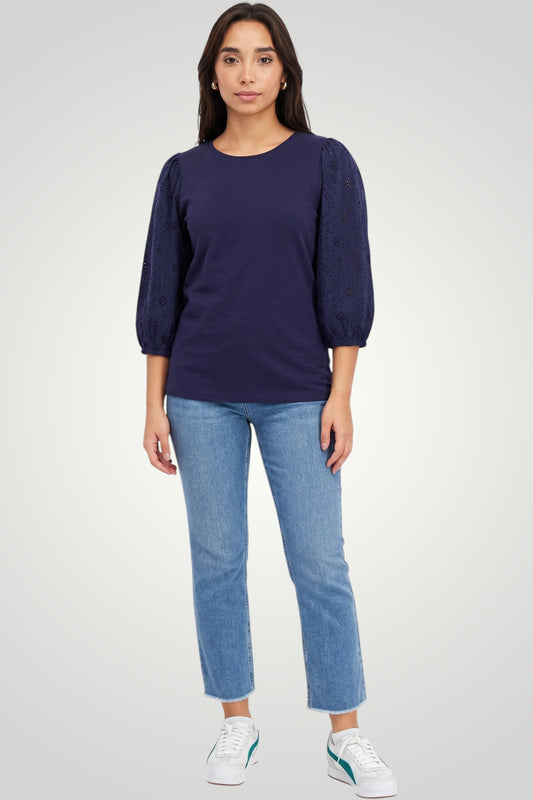 Noir Eyelet Top (Tchibo)