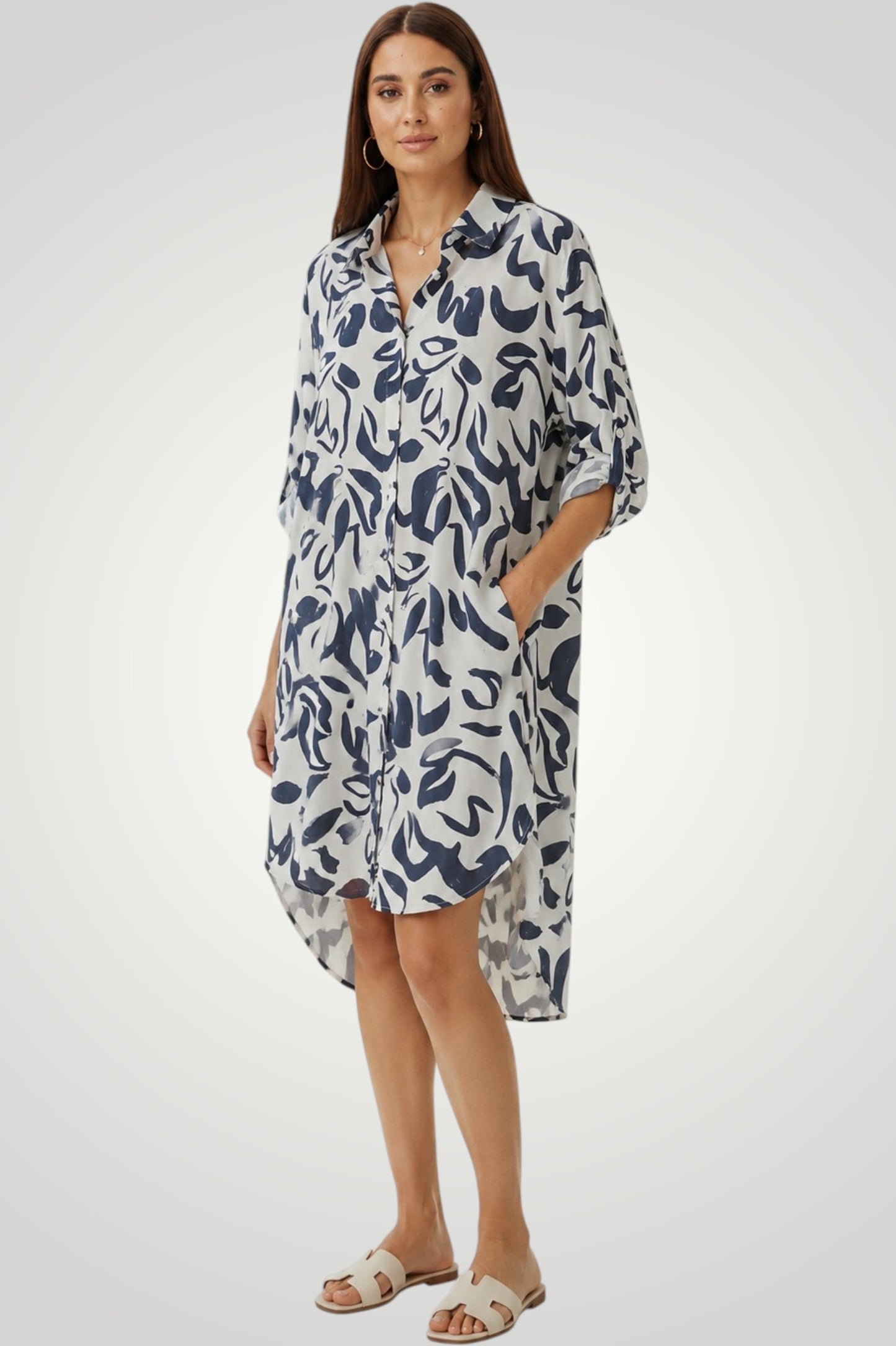 Monochrome Muse Oversized Shirt