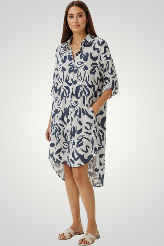 Monochrome Muse Oversized Shirt