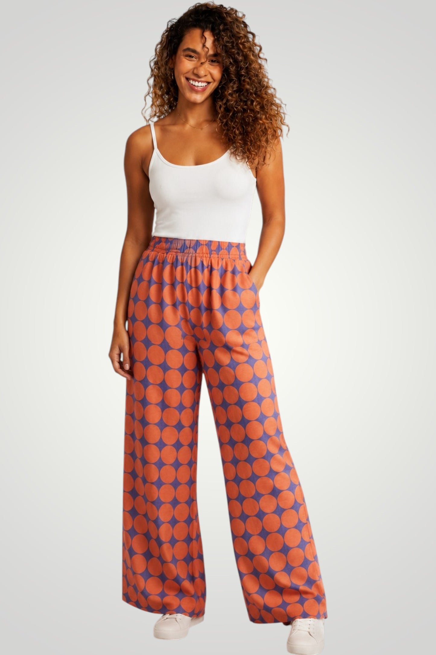 Solara Mosaic Wide-Leg Pants