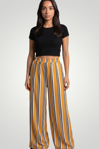 Sunray Palazzo Slit Pants