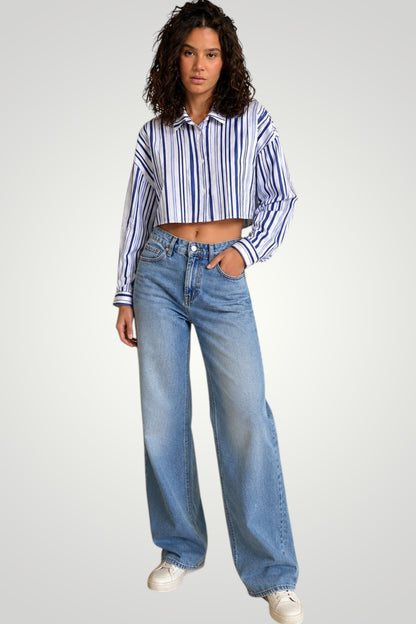 Selene Silk Cropped Shirt