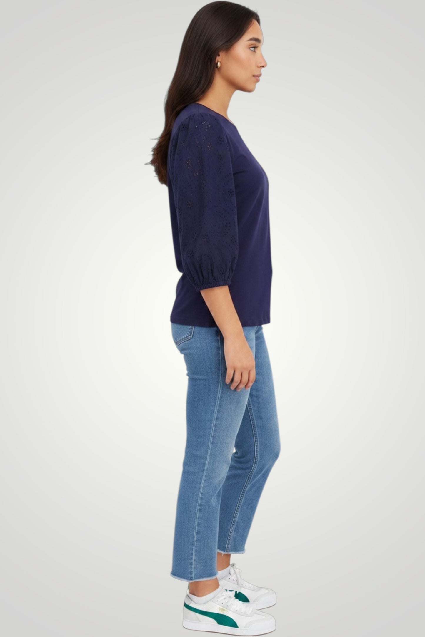 Noir Eyelet Top (Tchibo)