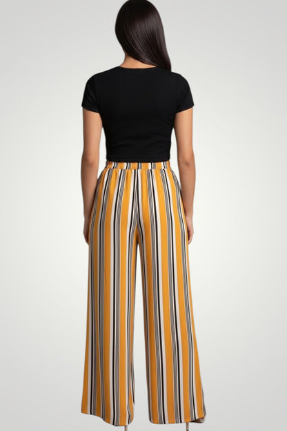 Sunray Palazzo Slit Pants