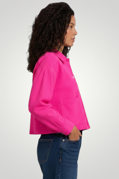 Aria Linen Cropped Shirt