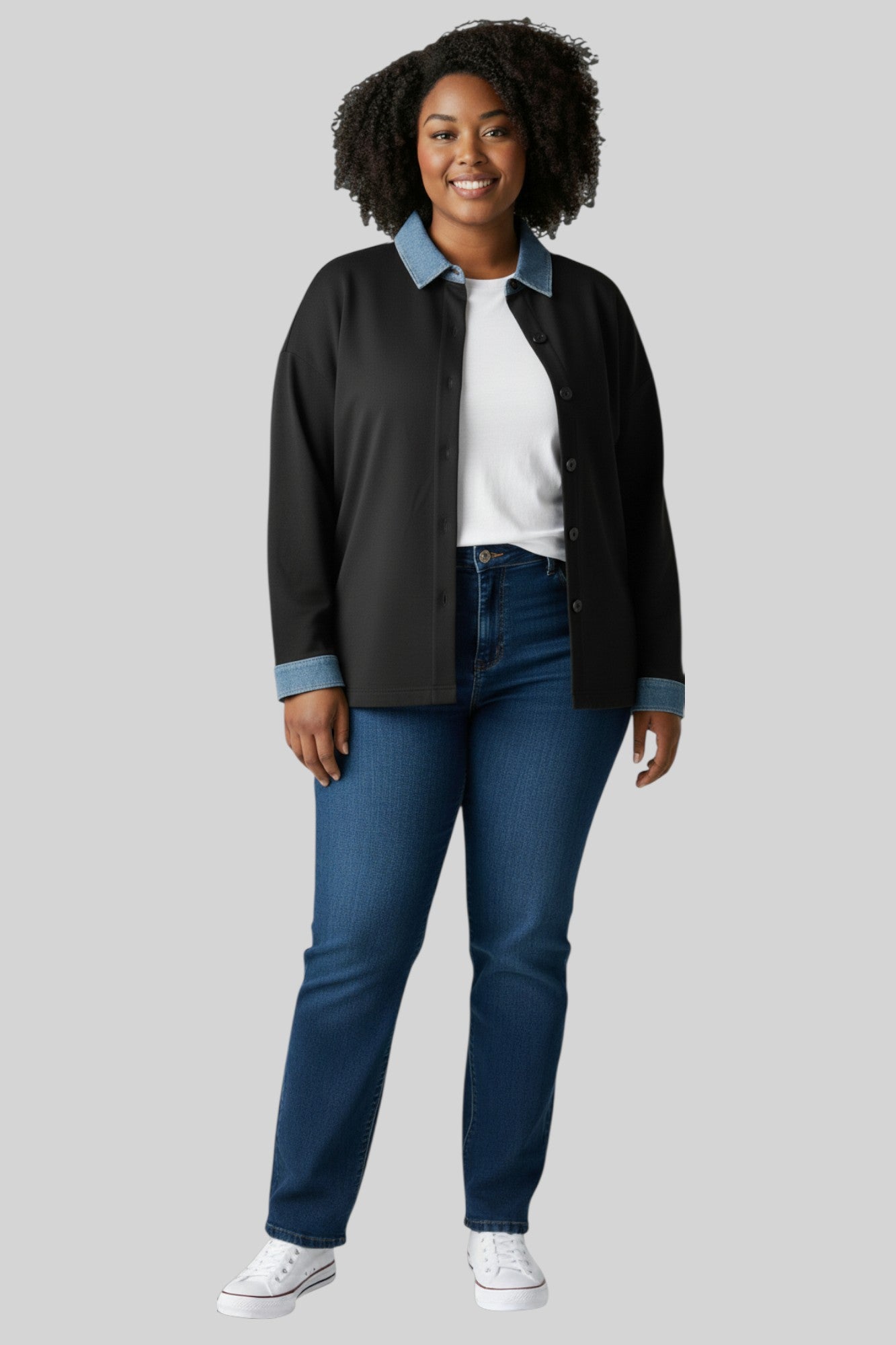 Luna Contrast Collar Shirt