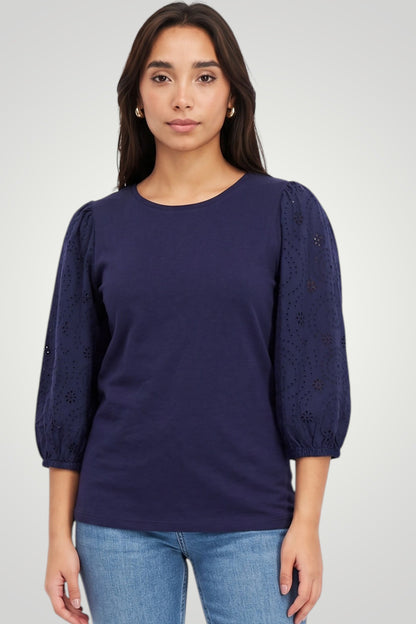 Noir Eyelet Top (Tchibo)