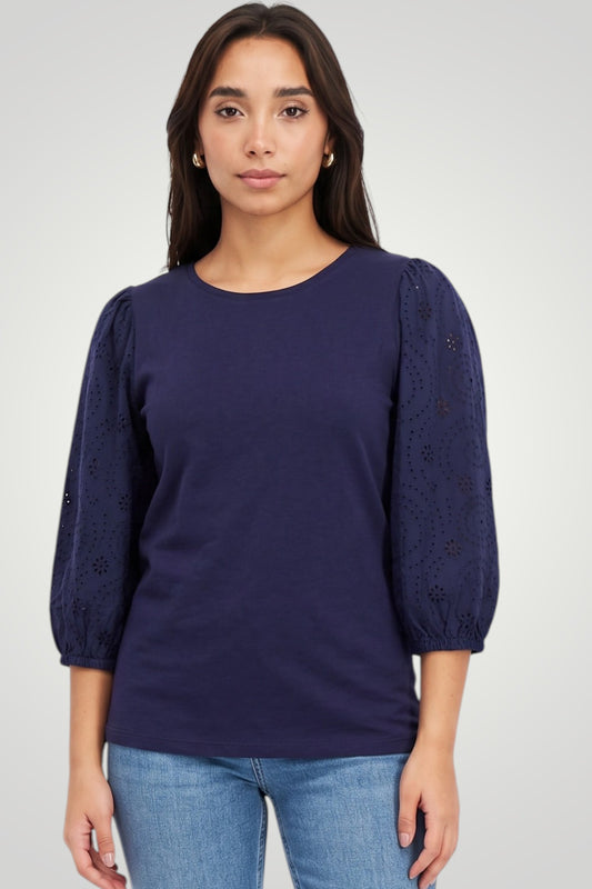 Noir Eyelet Top (Tchibo)