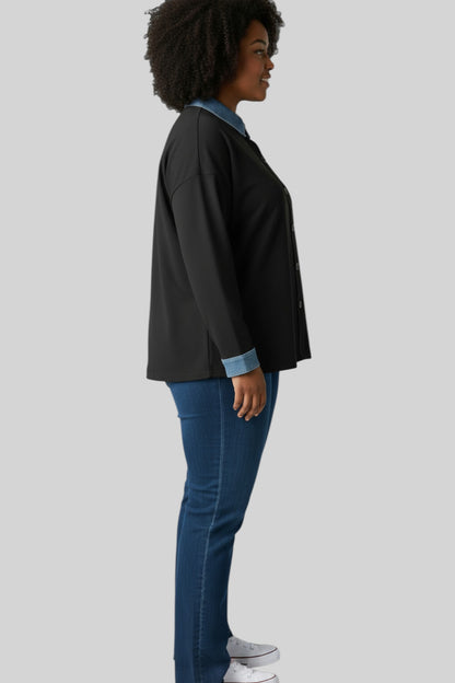 Luna Contrast Collar Shirt