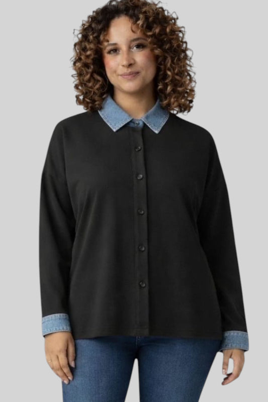 Luna Contrast Collar Shirt
