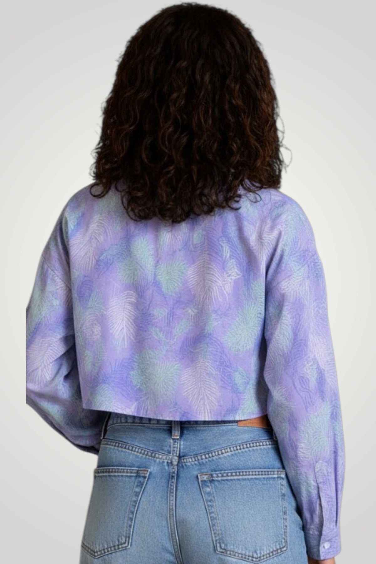 Selene Silk Cropped Shirt