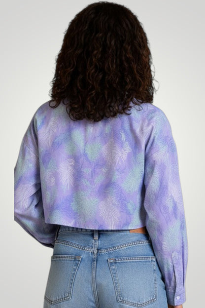 Selene Silk Cropped Shirt