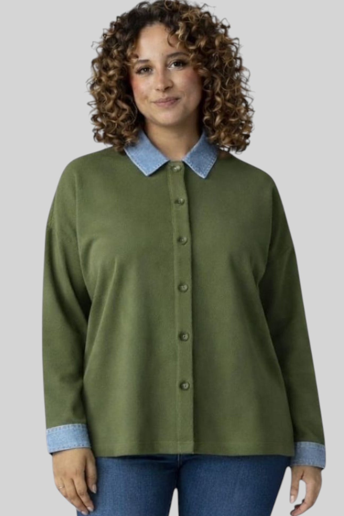 Luna Contrast Collar Shirt