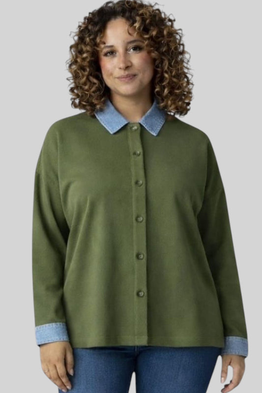 Luna Contrast Collar Shirt