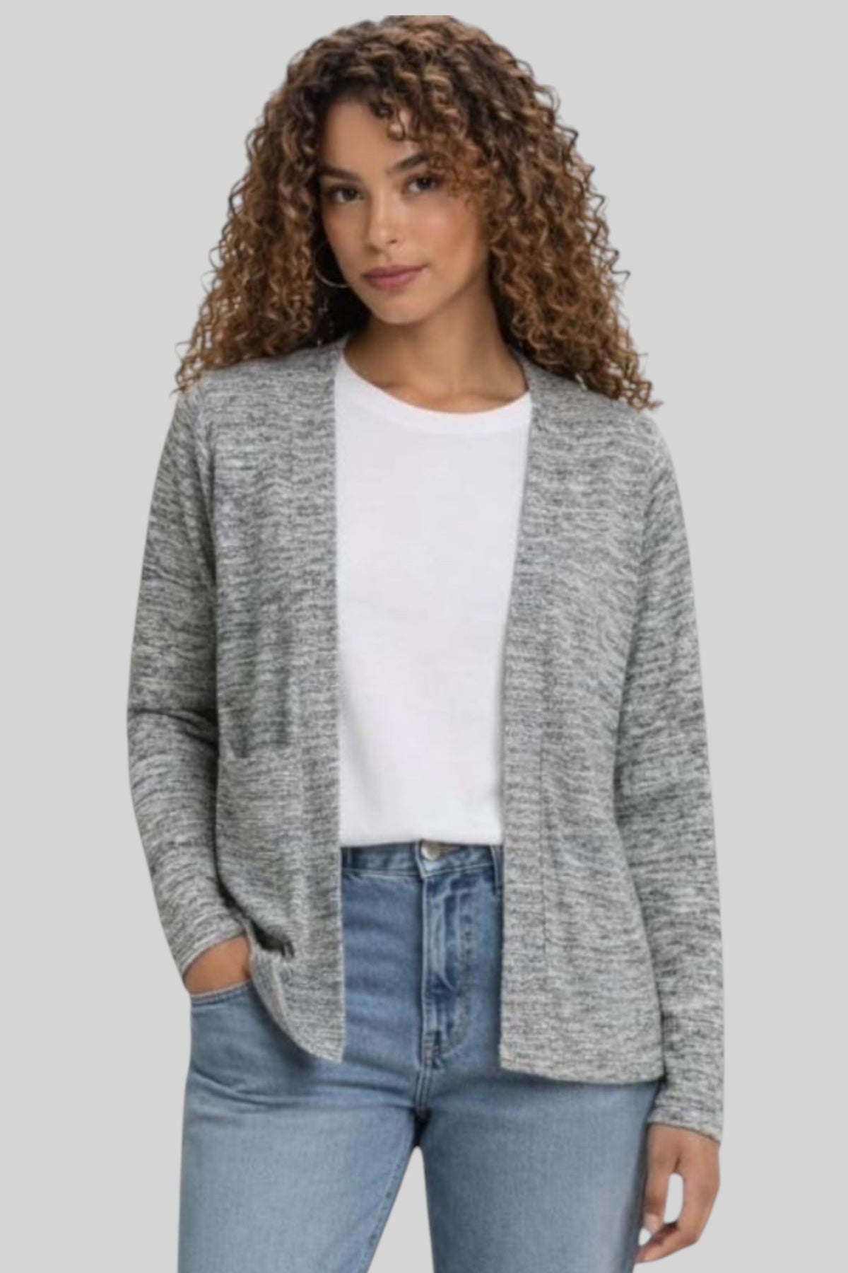 Heather Longline Knit Jacket