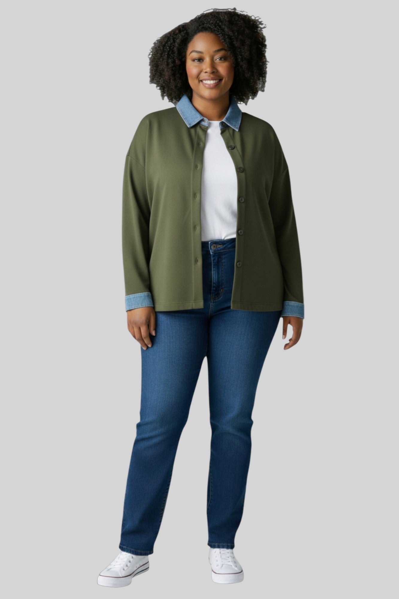 Luna Contrast Collar Shirt