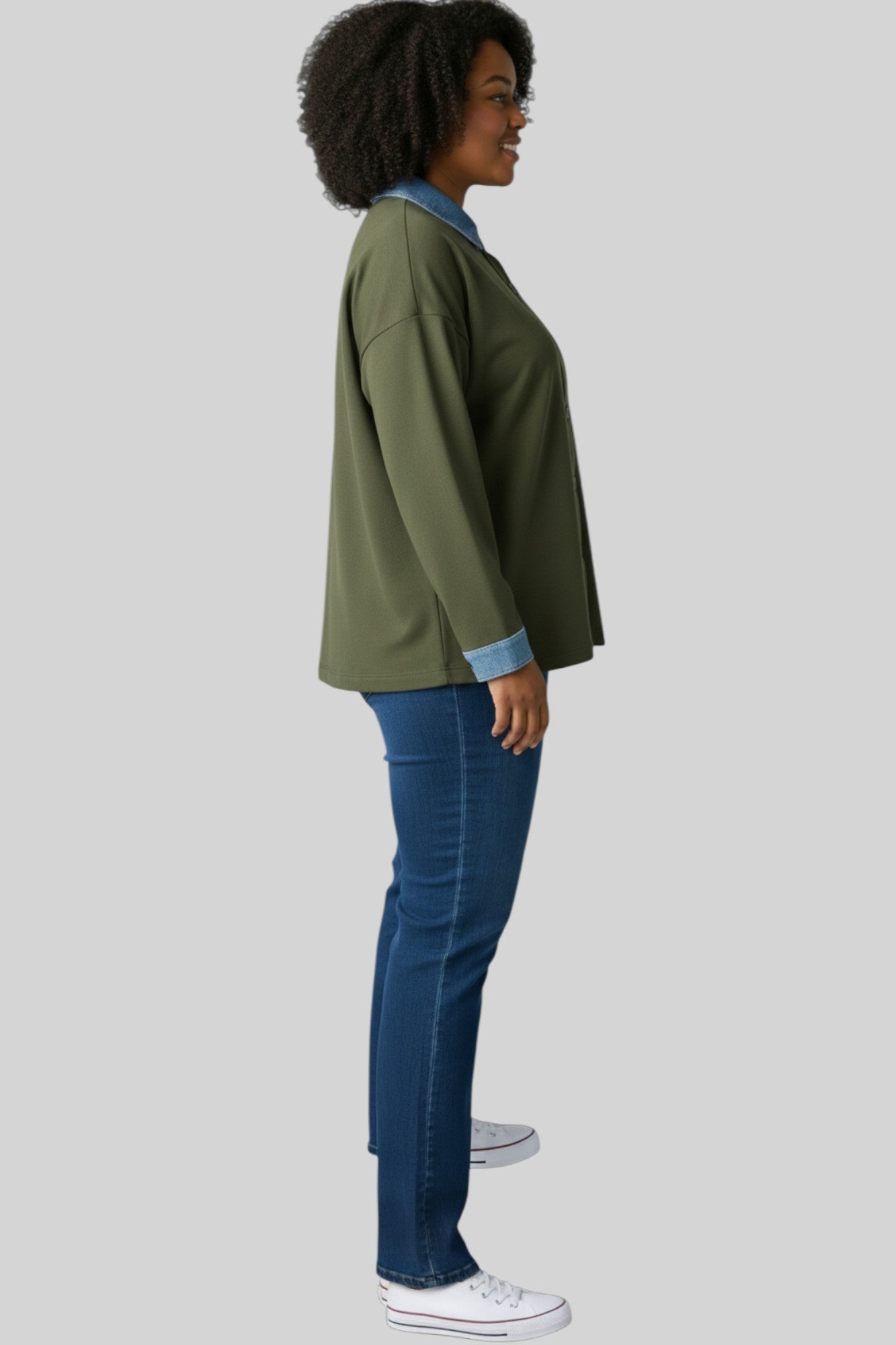 Luna Contrast Collar Shirt