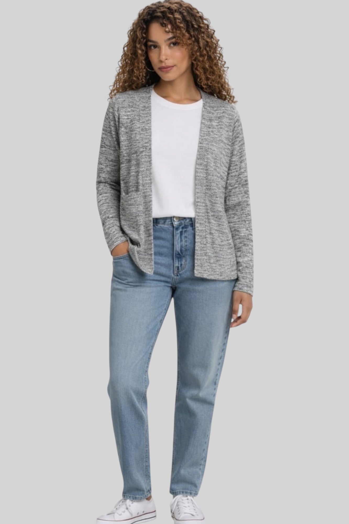 Heather Longline Knit Jacket