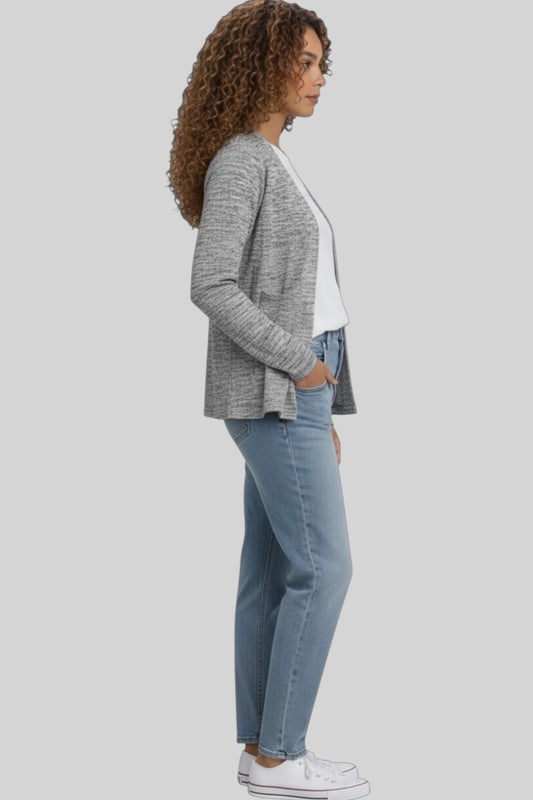 Heather Longline Knit Jacket