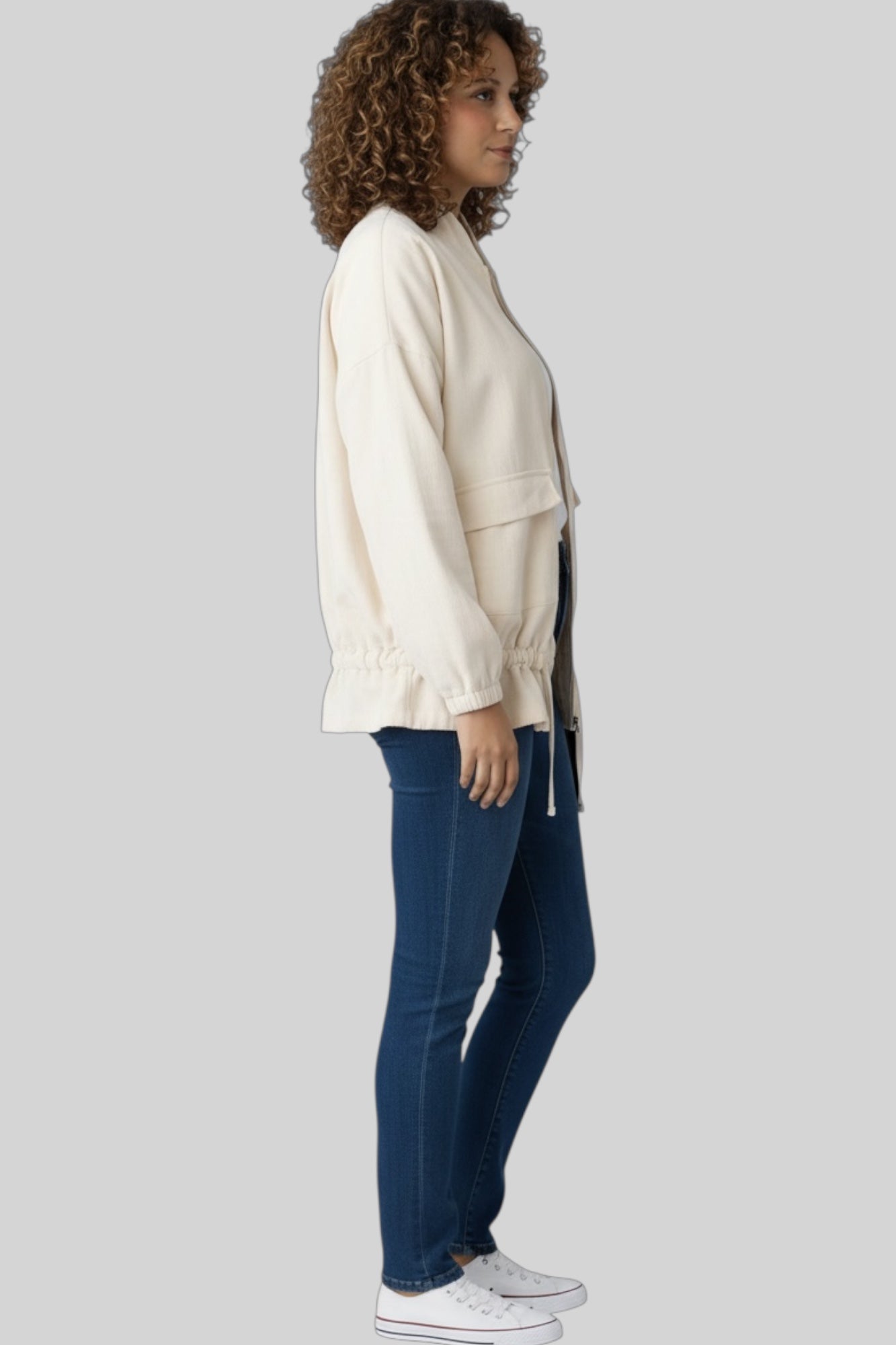 Essential Linen Drawstring Jacket