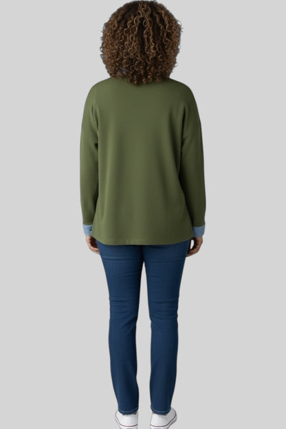 Luna Contrast Collar Shirt