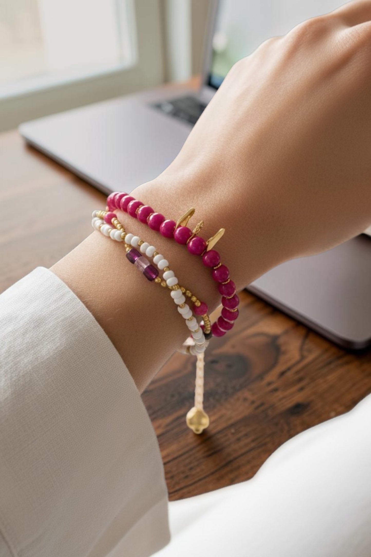Aura Beaded Bracelet Set