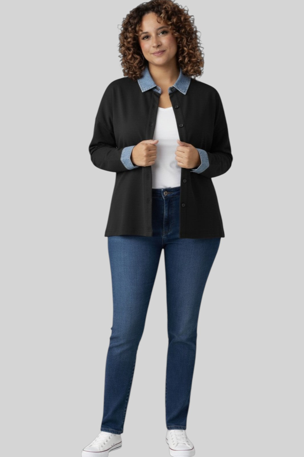 Luna Contrast Collar Shirt