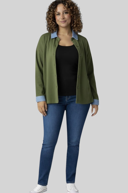 Luna Contrast Collar Shirt
