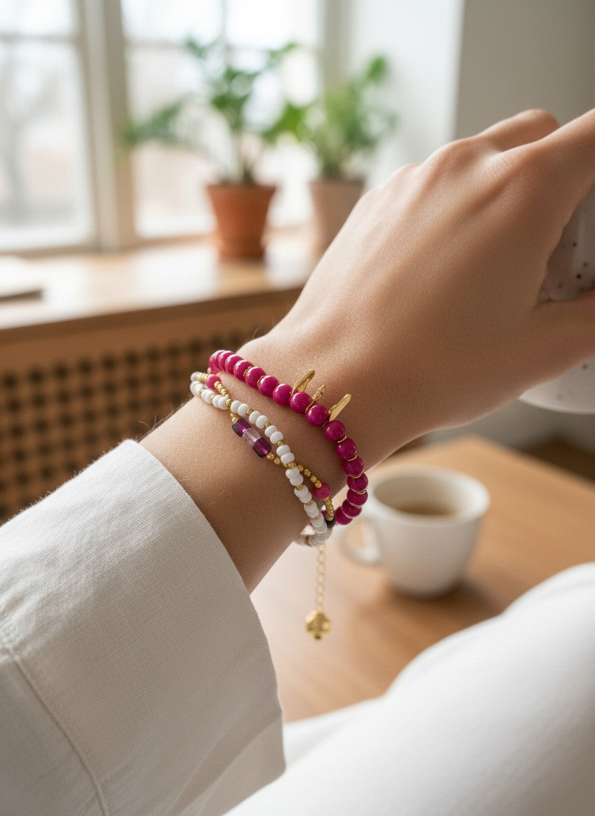 Aura Beaded Bracelet Set