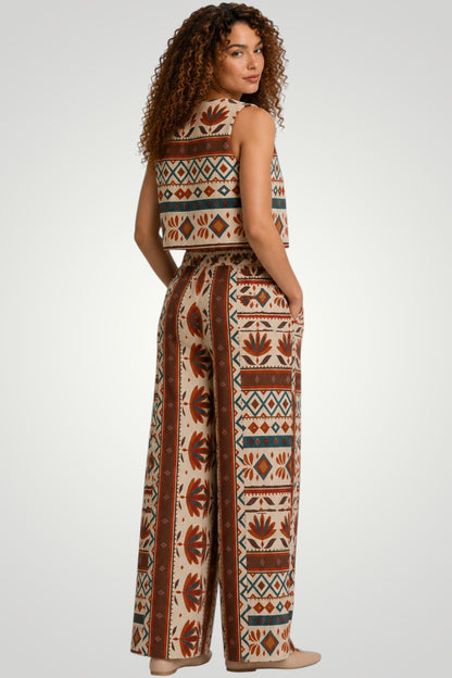 Terra Nomad Printed Linen Set