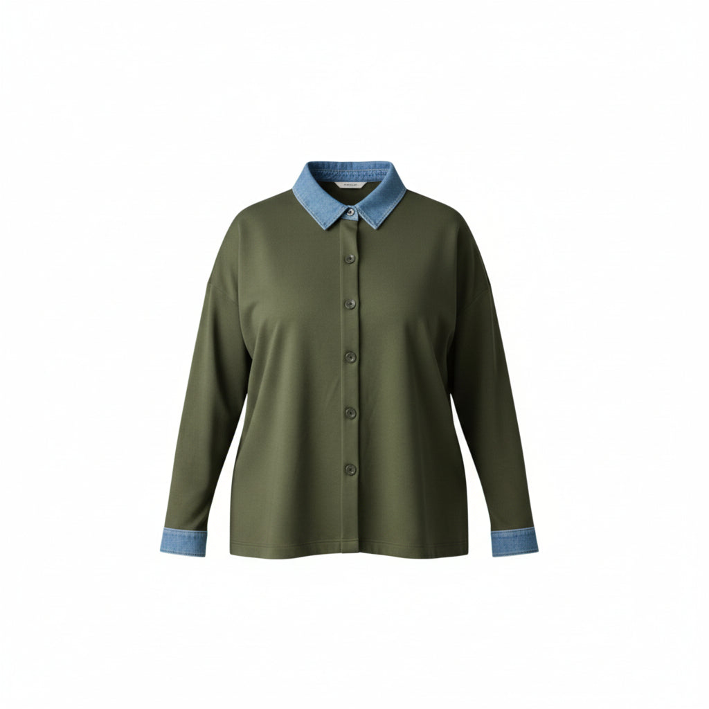 Luna Contrast Collar Shirt