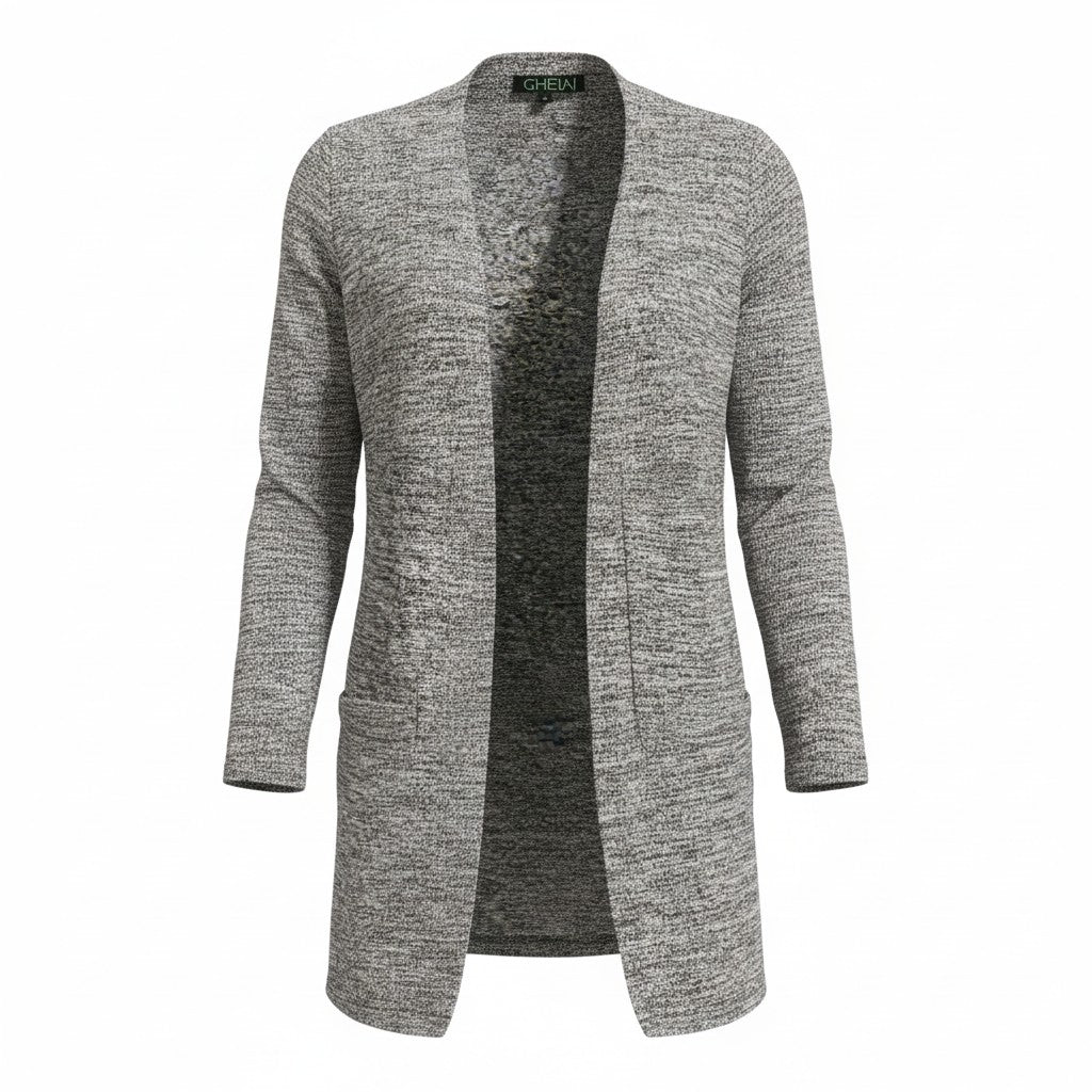 Heather Longline Knit Jacket