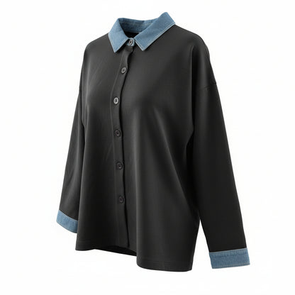 Luna Contrast Collar Shirt